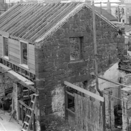 Stables undergoing restoration at 35 Hanover Street Fitzroy, Melbourne - the home of John L.  O'Brien.
