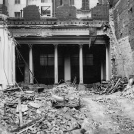 Demolition site, Bank of Adelaide, Collins Street, Melbourne, Victoria.