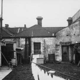 Rear view of a dwelling in Hanover Street, Fitzroy, Victoria.