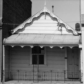A small timber dwelling in Faraday Street, Carlton, Victoria.