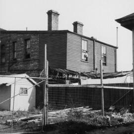 Rear view of dwellings in Palmer Street, Fitzroy, Victoria.
