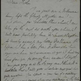 James Butchart,  Melbourne, to father