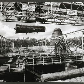 [Heron's Creek Timber Mills] Hoist and Log Storage Yard