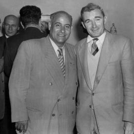 Frank Hardy at a writers' gathering.