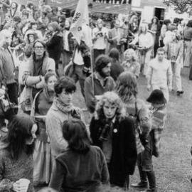 An Aboriginal land rights and anti-uranium demonstration in Melbourne.