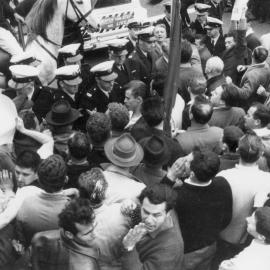 A demonstration in Melbourne against Premier Bolte's budget, September 1964.