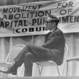 A Movement for Abolition of Capital Punishment meeting at Coburg Town Hall, Melbourne.