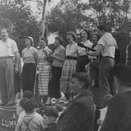 The Austral Singers performing at Camp Eureka,  Yarra Junction, Victoria.