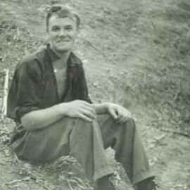 Aubrey Bailey at Survey camp, University of Melbourne, 1939.