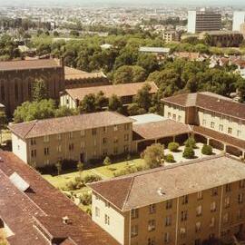 View from Redmond Barry Building, University of Melbourne, January 1978.