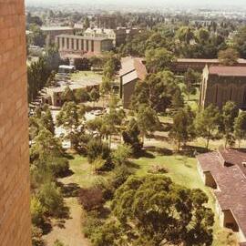 View from Redmond Barry Building, University of Melbourne, January 1978.
