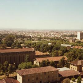 View from Redmond Barry Building, University of Melbourne, January 1978.