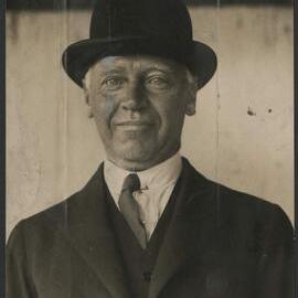 Henry Arthur Pitt, in bowler hat