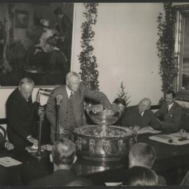 The Draw for the Davis Cup, Melbourne Town Hall, 1946