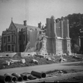 Old Wilson Hall demolition, University of Melbourne, 1952-1953.