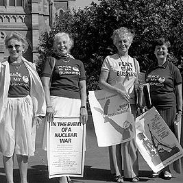 Nuclear-Free Pacific demonstration - Women's International League for Peace and Freedom members.