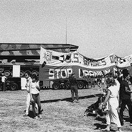 Banner at Open day at Watsonia Army Barracks, March 1985.