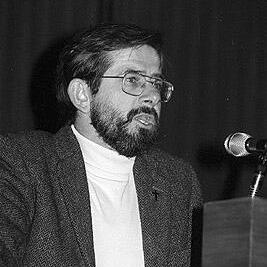Reverend Noel Preston at the anti-uranium mining meeting