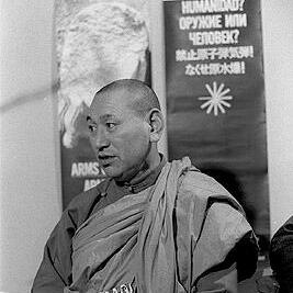 Reverend Sato (Japanese Buddhist monk) from Japan at a Congress for International Co-operation and Disarmament meeting.