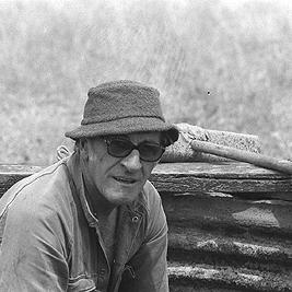 Cyril Primmer on his farm outside Koroit, January 1978