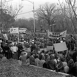 Anti-Fraser protest, Hilton Hotel, 17th August 1978