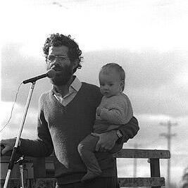 Don Hutton at Stop Omega Campaign rally in Yarram, 14th August 1977