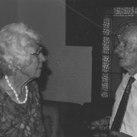 Jack Morrison and Edith Taylor at reception for Dorothy Gibson.