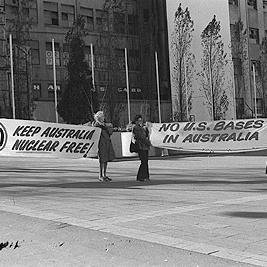 Banner: Keep Australia Nuclear Free - 4/8/74
