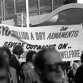 Anti-Fraser government demonstration - banners.