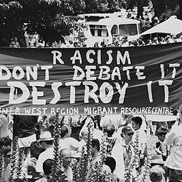 Anti-racism rally and march through Melbourne, 8th December 1996