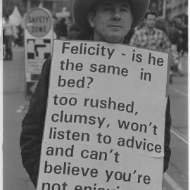 Anti-Kennett Government rally, 1992 - banner.