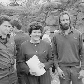 Joan Kirner launches conservation book at Darebin Parklands, September 1990.