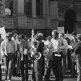 May Day, 1982 - Marching band.