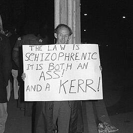 Ken Matthews at Sir John Kerr demonstration, 23rd June 1976