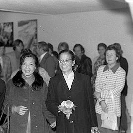 Women's delegation from North Vietnam arrives at Tullamarine.