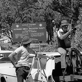 Police at the United States Omega base rally at Yarram.