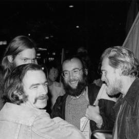 Vietnam war victory celebrations in the city square.