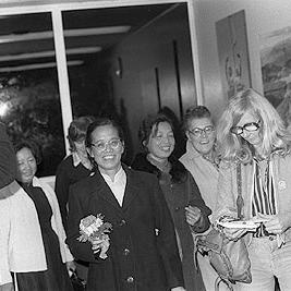 Women's delegation from North Vietnam arrives at Tullamarine.