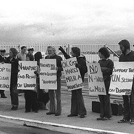 Protest against USS Oklahoma, 10th May 1978
