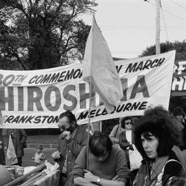 Hiroshima Day march from Frankston to Melbourne - 1975.