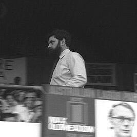 Barry Jones at Whitlam rally, 1975