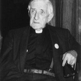 Rev. Alf Dickie at the World Peace Council reception.