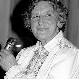 Alice Dickie at Alf Dickie's 75th birthday, 27th August 1978