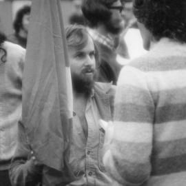 Vietnam war victory celebrations in the city square - Harry Van Moorst.