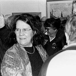 Opening of Mary Hammond's exhibition, 21 July 1991.