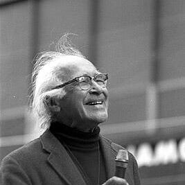George Wald at Movement Against Uranium Mining march, 3rd August 1978