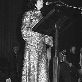 Carol Hocking at Defend the ABC meeting, Melbourne Town Hall, 23rd November 1976