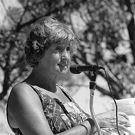 Jean Melzer at the United States Omega base rally.