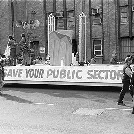 Public Sector Services union protest, 1992.