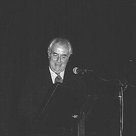 Gough Whitlam at Defend the ABC meeting, Melbourne Town Hall, 23rd November 1976